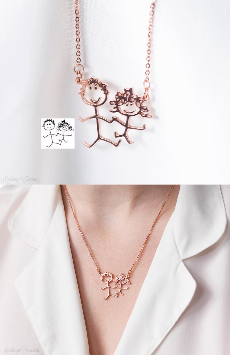 Child’s Artwork Necklace – Kid’s Art Necklace