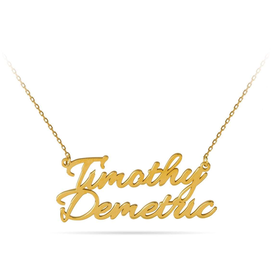 Personalized Double Name Necklace